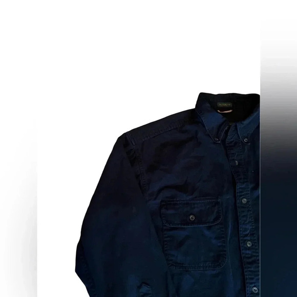 Timberland Weathergear Button Up Shirt Mens Size M Rugged Fit Black Heavy VTG - Picture 2 of 4